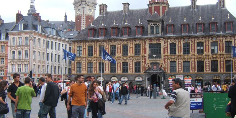 La Grand'Place de Lille pendant un week-end de Braderie